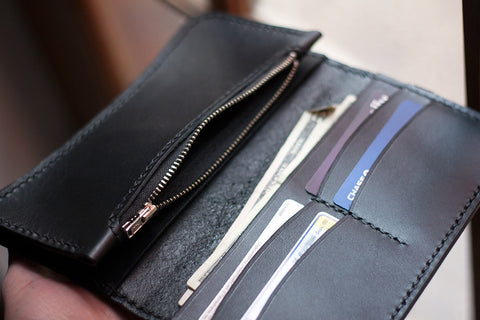 Leather Zipper Long Wallet (Laser Ready Files)