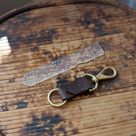 Leather Keychain Acrylic Template