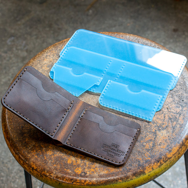 Leather Bi-Fold Wallet (Slanted Slots) PDF Template Set – MAKESUPPLY