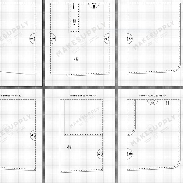 Messenger Bag No. 1 PDF Template Set – MAKESUPPLY