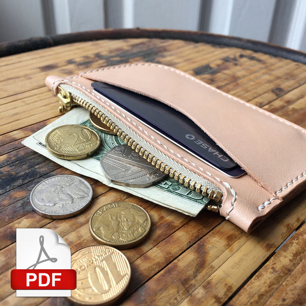 Zippered Long Wallet PDF Template Set – MAKESUPPLY