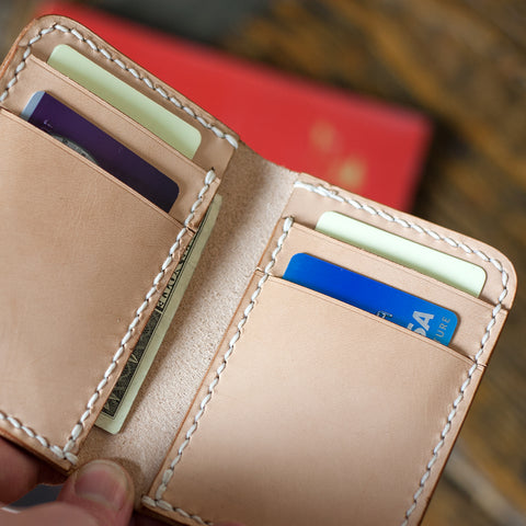 Leather Vertical Bi-Fold Wallet (Laser Ready Files)