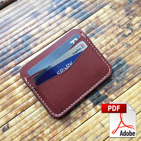 5 Pocket Card Wallet PDF Template Set