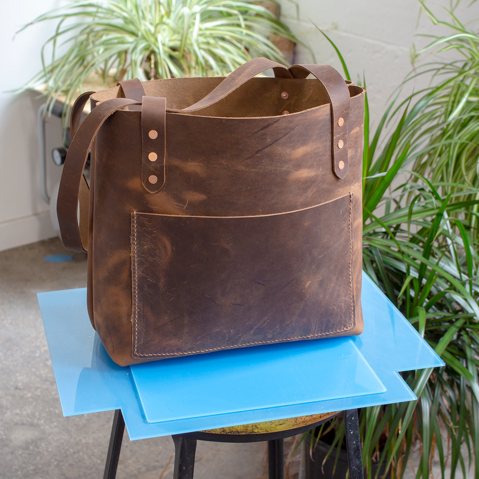 Making a Leather Tote Bag 