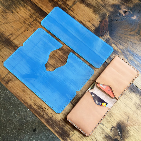 Fold Over Bi-Fold Wallet Acrylic Template Set