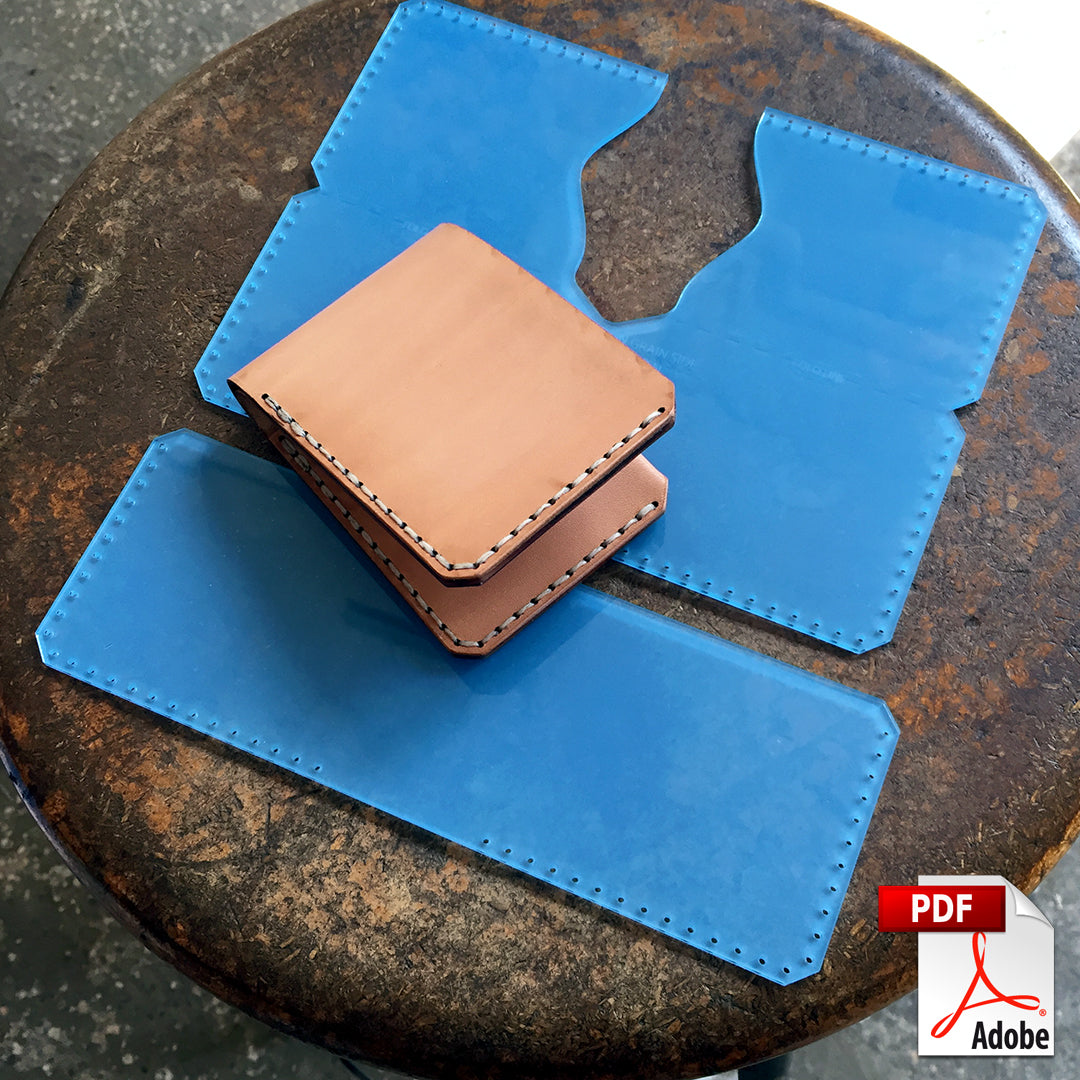 Leather Bi-Fold Wallet (Slanted Slots) PDF Template Set – MAKESUPPLY
