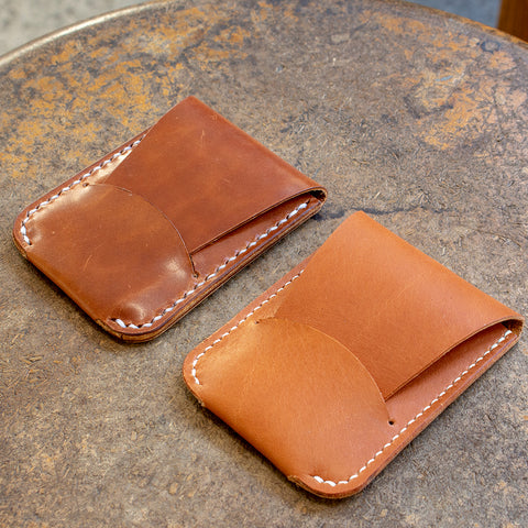 Leather Card Holder with Flap Closure (Laser Ready Files)