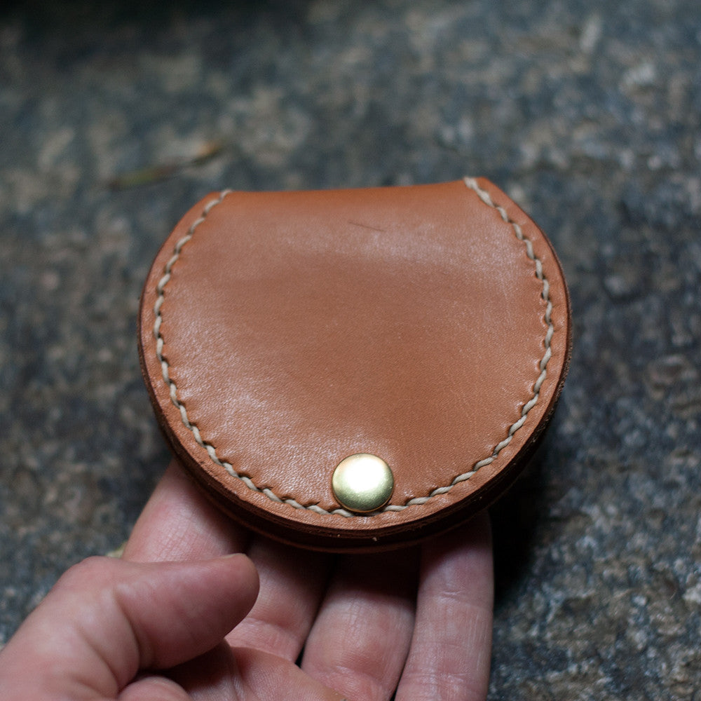 leather coin pouch template