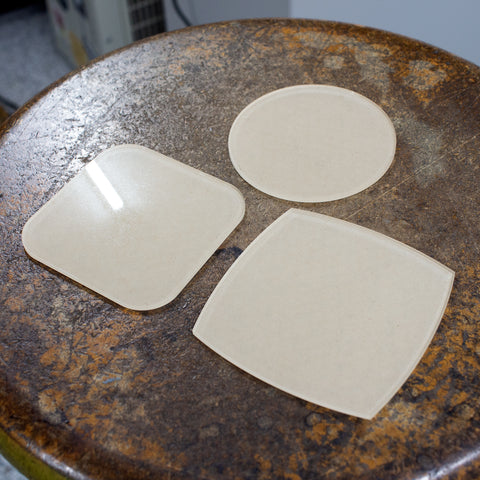 Leather Drink Coasters Acrylic Template Set