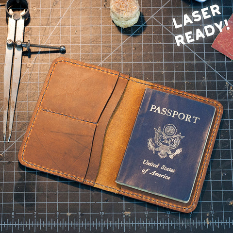 Leather Passport Case (Laser Ready Files)