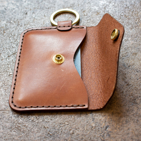 Leather Keychain Snap Wallet (Laser Ready Files)