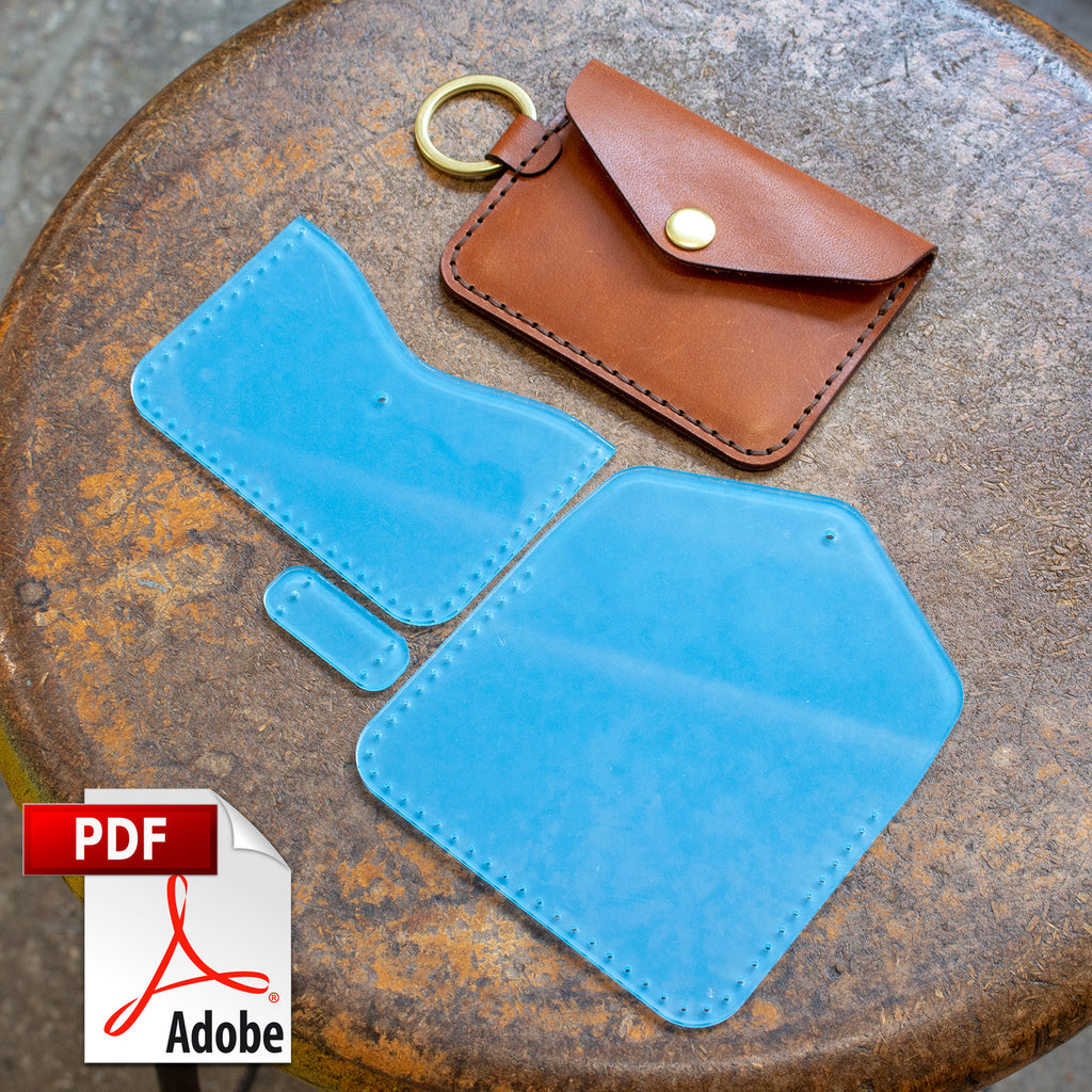 Mini Coin Purse Leather Craft Template Credit Card Zipper Bag Sewing  Pattern DIY | eBay