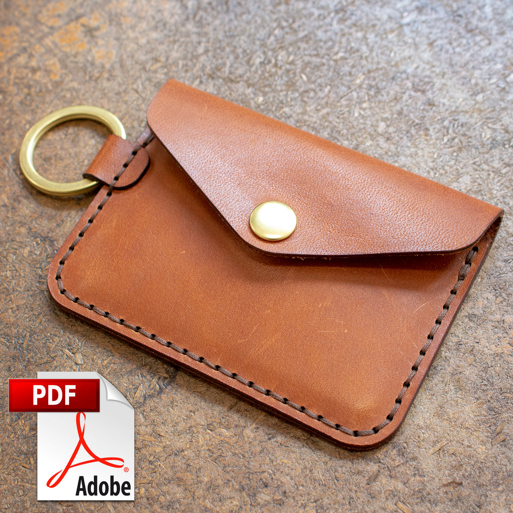 Leather Key Pouch Patternkeychain Templates Key Case Pdf 