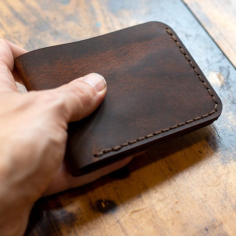 Rustic Leather Bi-Fold Wallet Acrylic Template Set