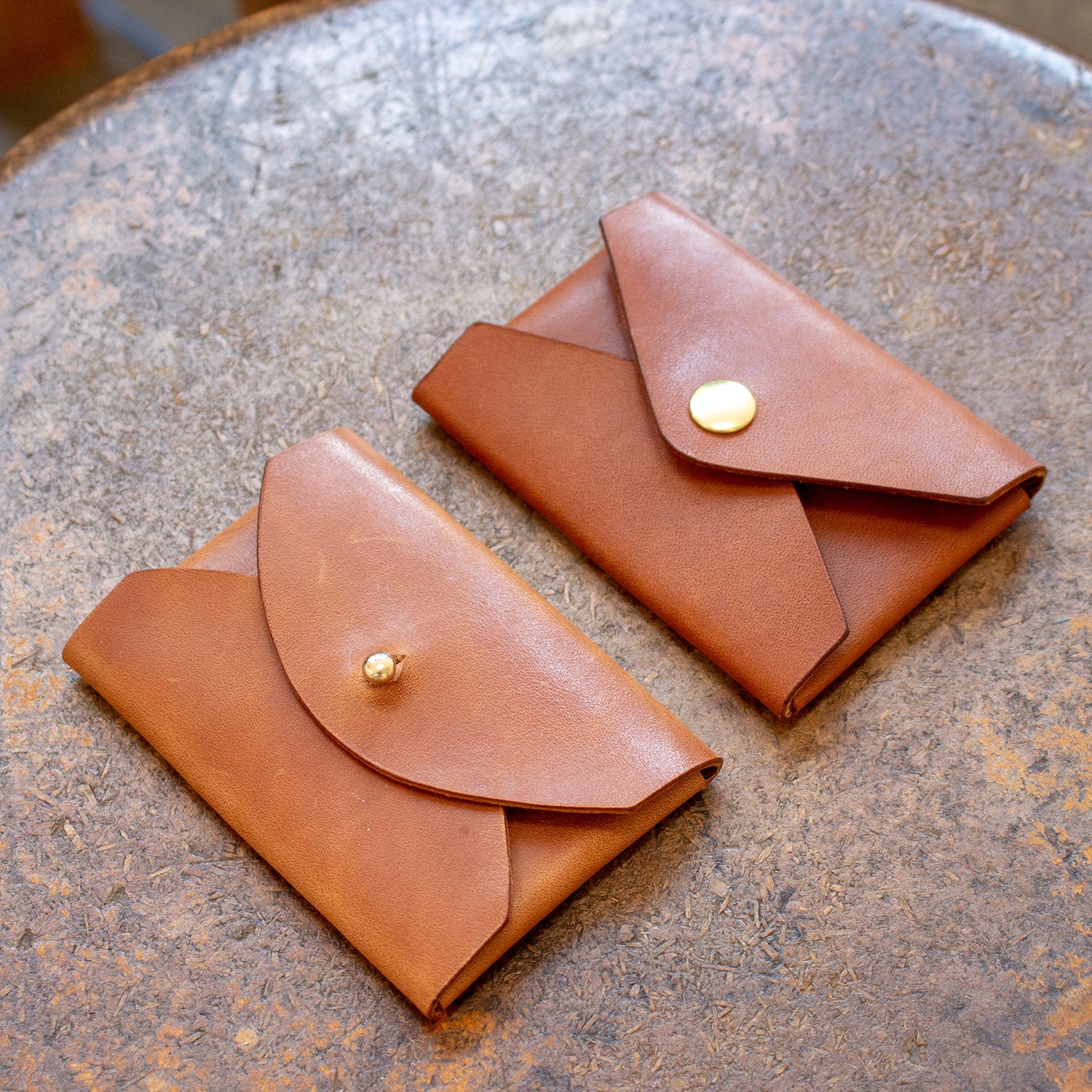 no stitch envelope leather card holder acrylic template set 1