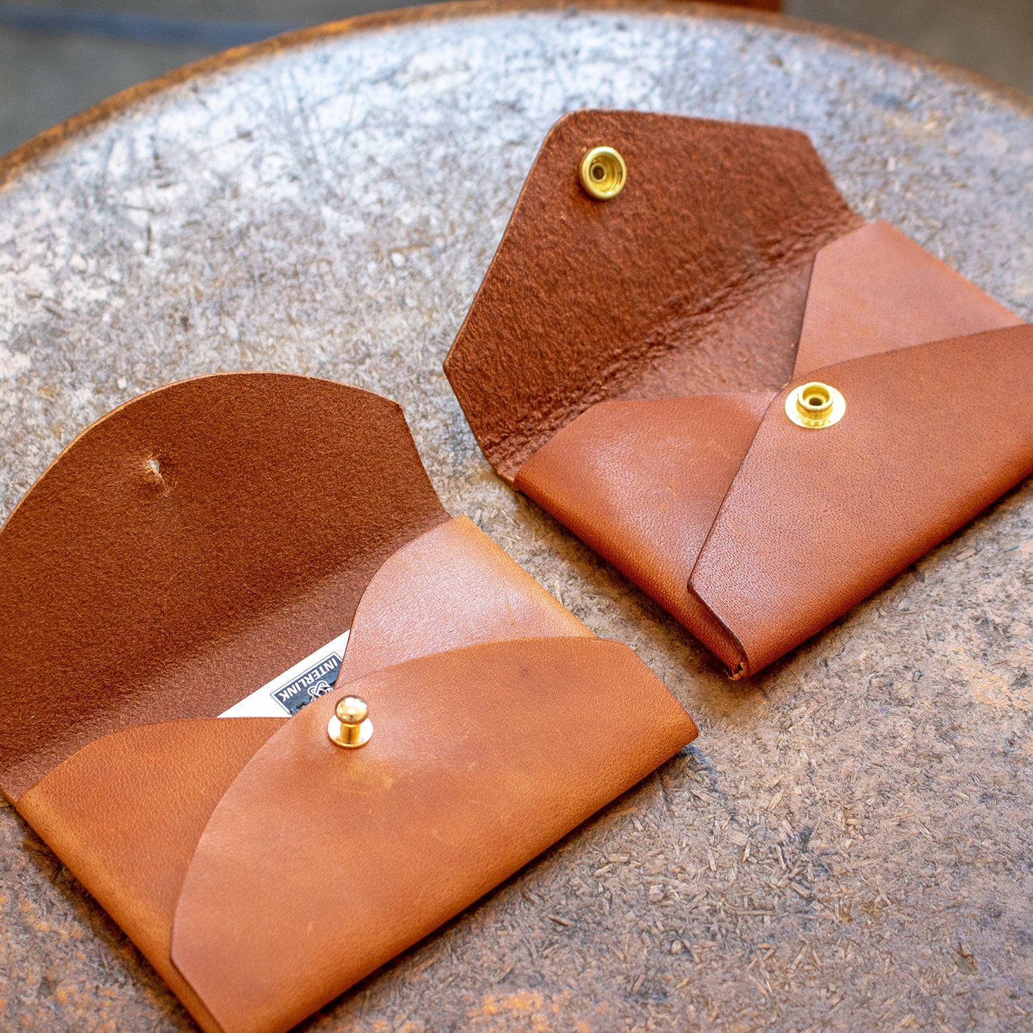 Shekinah Handmade Leather-Envelope Business Card Holder / Card