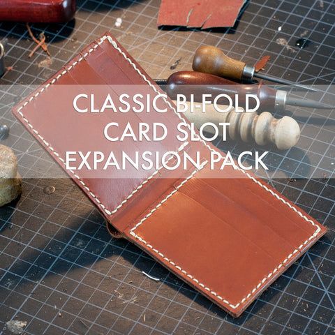 Classic Leather Bi-Fold Wallet - Card Slots Expansion Pack